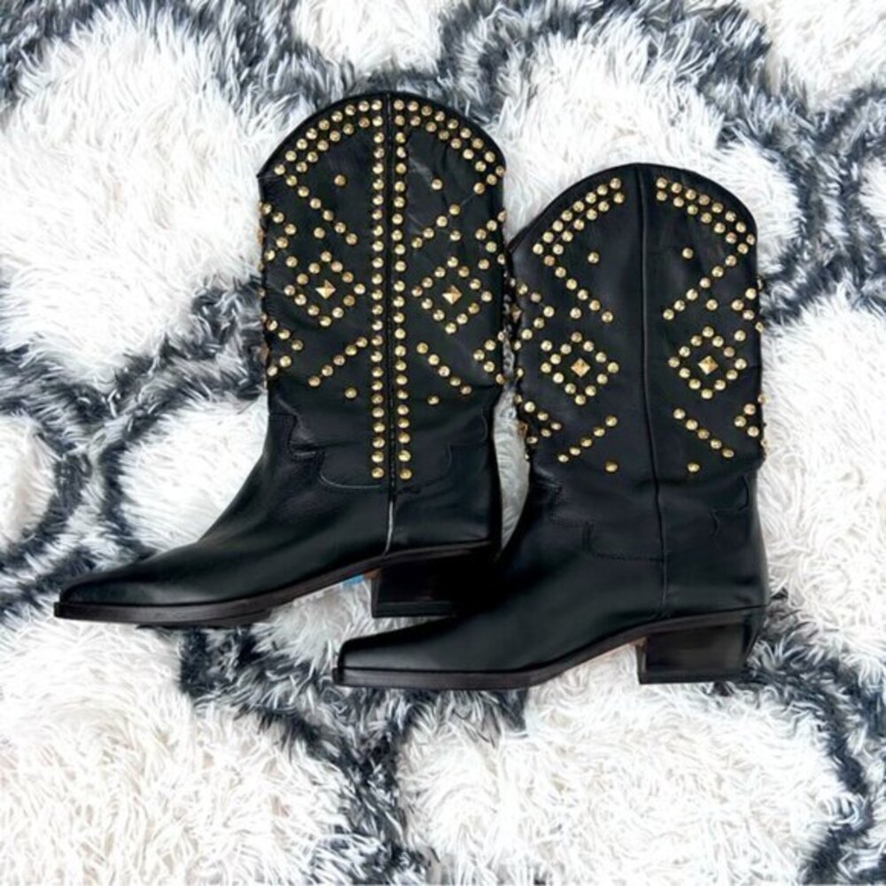 Kalena’s Studded Western Cowboy Boots